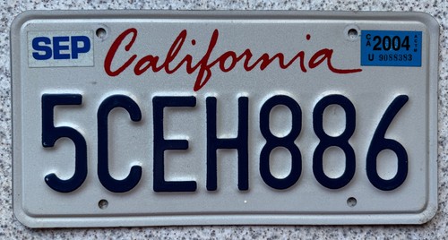California american license - california,