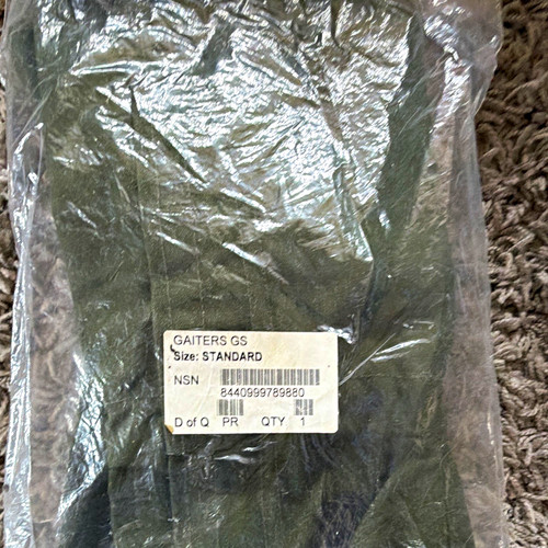 Green canvas hiking gaiters - hiking,