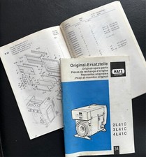 Hatz Engine Parts Book 2L41C 3L41C 4L41C
