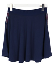 TOMMY HILFIGER Skirt Girl's 16 YEARS Elastic Waist Pull On Dark Blue Stretch