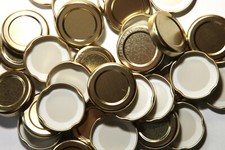 JAM JAR LIDS SIZE 43, 48, 53, 58, 63, & 82MM STANDARD & POP-UP BUTTON QTY 6- 100