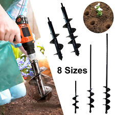 Planting Auger Spiral Hole Drill Bit Garden Yard Earth Bulb Planter Hole Digger