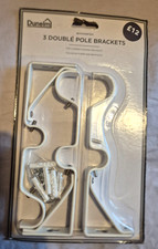 Dunelm White 3 Double pole