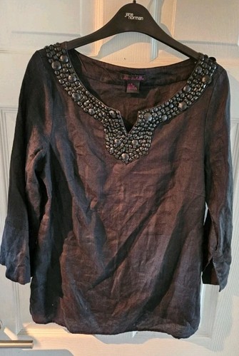 Sara isabella black linen - black,