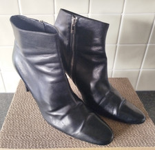 Bally Black Zip Leather Ankle