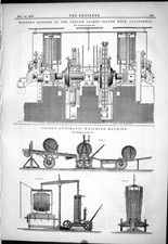 Old Winding Engines Silver Mine Craig Wanderer Weighing Machine 1879 Victorian