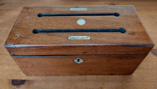 Victorian mahogany divided