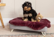 Omlet Topology purple soft Faux fur/sheepskin 24/ SMALL Dog Bed Cover/liner /mat