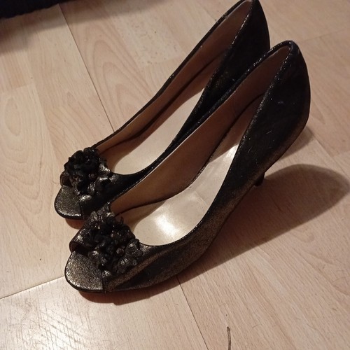 Lotus flower trim court shoes - flower,
