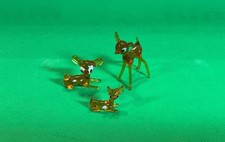 Vintage Murano style glass "bambi" deer x 3