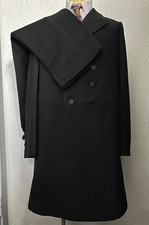 Men’s Edwardian 1900s Three Piece Frock Coat Suit Vintage European Bespoke 40 M