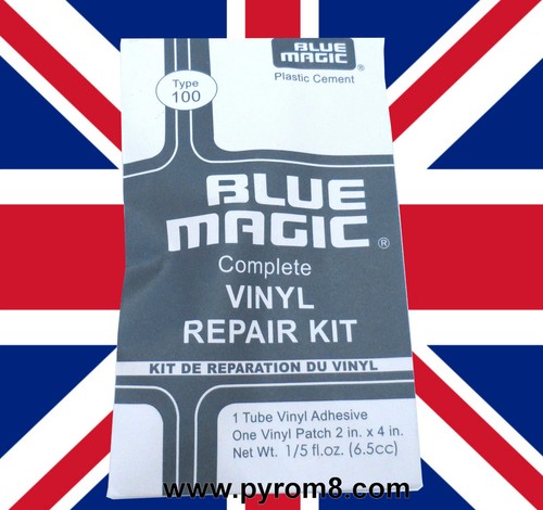 Blue magic waterbed vinyl - blue,