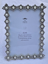 Leonardo Collection Faux Pearl Photo Frame for 4" x 6" or 10 x 15cm images. VGC.