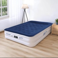 King Size Comfort Plus Air Bed - Navy/White