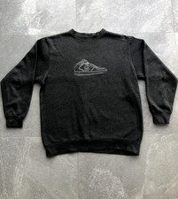 Stussy Sweatshirt Rare Vintage  Embroidered Basketball Boot Design Grey Sz Sml