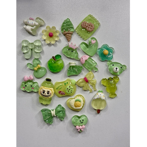 10pcs kawaii mixed - 10pcs, resin