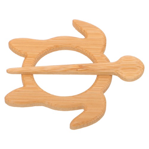 Wooden cardigan pin - wooden,