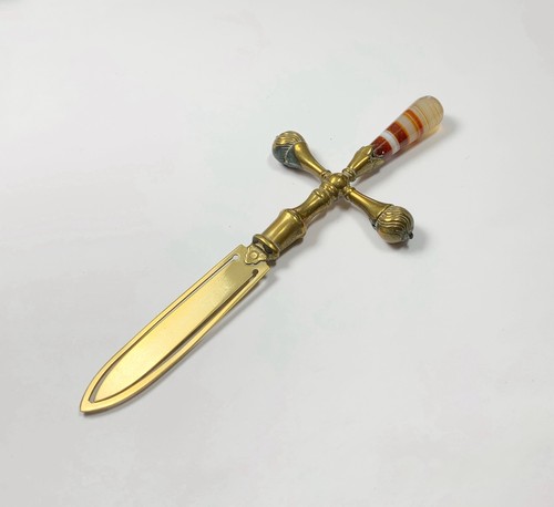 Antique bookmark brass - antique,
