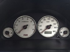 For Honda Civic 7 Coupe 2001-2005 Chrome Gauge Trim Dial Rings Polished Alloy x4