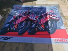YAMAHA LARGE BANNER,  FROM MOTORCYCLE DEALER, GARAGE, MAN CAVE, FABRIC