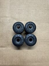 GENUINE WHEEL NUT COVERS VW TRANSPORTER T5 T6 2003-2024 BOLT CAPS 19mm BLACK x4