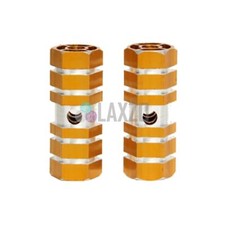 BMX Stunt Scooter Pegs Alloy Hexagonal Bike Bicycle Axle Foot 3/8 2pcs