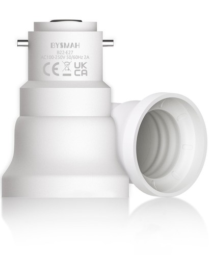 B22 e27 adapter 2 pack - b22,