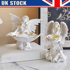 Kneeling Angel Tea Light Candle Holder Figurine Ornament Memorial Home Gift 