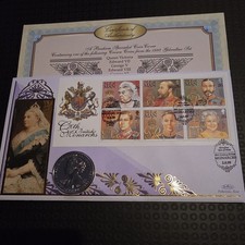 British Monarchs Benham Coin Cover  with coa, rare