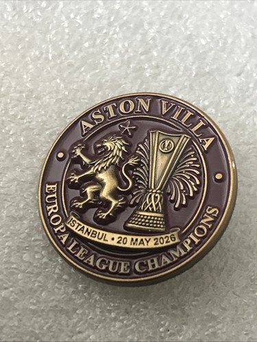 Aston villa supporter enamel - villa,