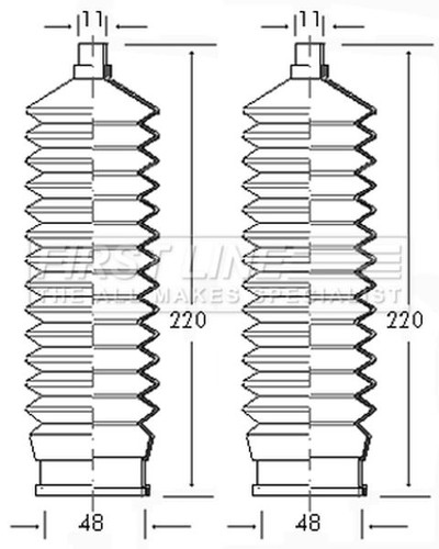 Steering boot gaiter - boot,