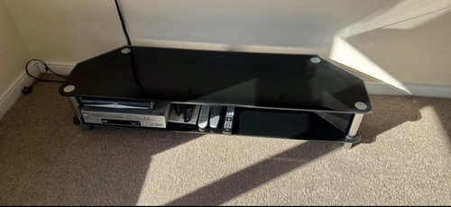 Black glass corner - black, tv