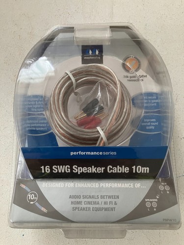 Speaker cable guage - -, +