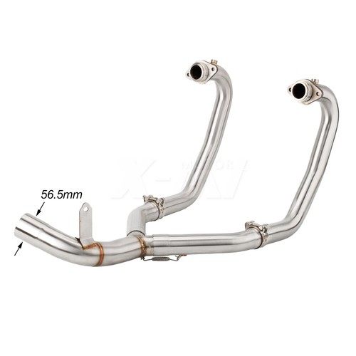 Motorcycle exhaust muffler mid - exhaust,