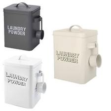 Storage Tin Caddy Box in White