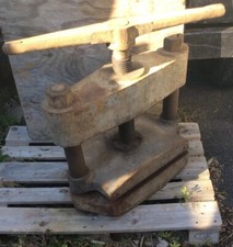 Large Antique Victorian Cast Iron Book Press Garden Feature Salvage