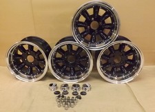 MINI DEEP DISH JBW SUPERLIGHT MKII ALLOY WHEELS CAR SET OF 4 7x13 -7ET 4X101.6