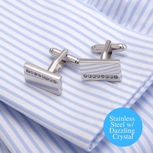 Men elegant silver stainless - men's,