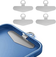 4 Pack Metal Phone Lanyard Patch Clip Tab Universal Gasket Tether Strap UK