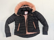 McKenzie Girls Winter Puffer Black Coat Size 10 - 12 Yrs