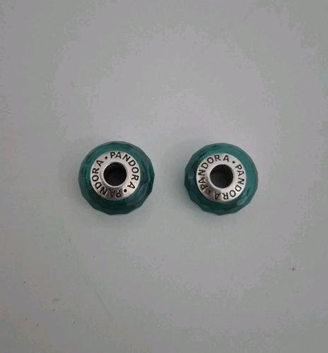 Pandora teal faceted - , murano