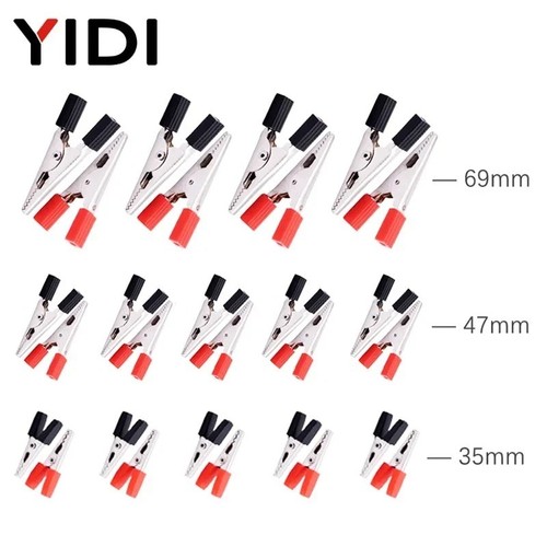 Insulated crocodile clips - 10, x