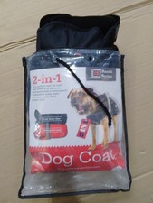 Danish Design 2-in-1 Dog Coat Waterproof & Removable Fleece Inner Black 65cm