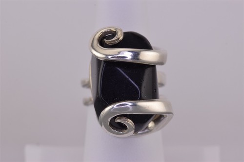 Silver fork band - silver, chunky