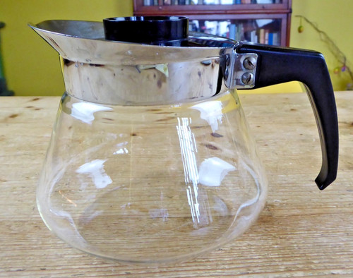 Vintage 1960s pyrex coffee pot - vintage,