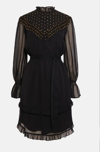 New karen millen black eyelet - new!,