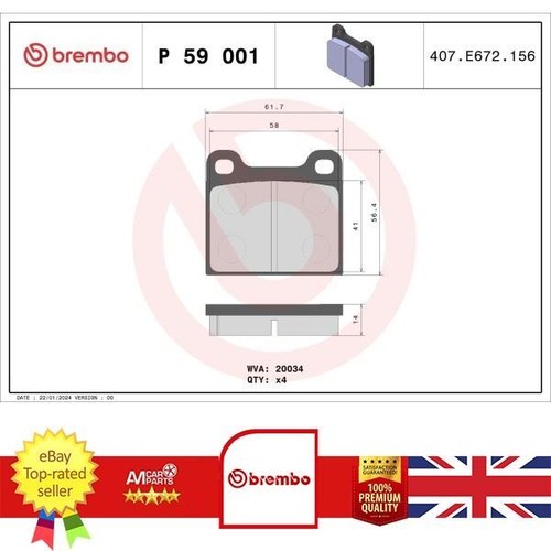 Brake pad set - pad, romeo