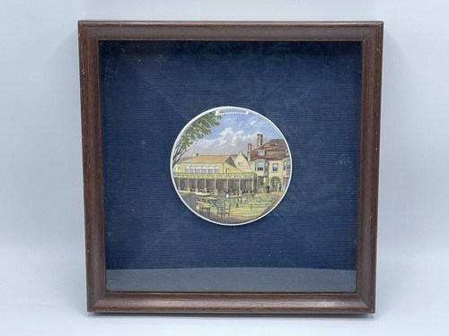 Framed antique prattware - framed,