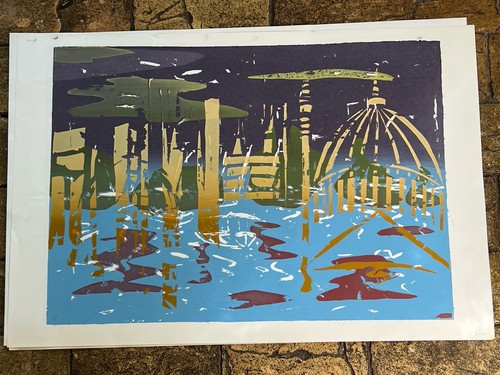Vintage art print - art, st