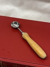 Vintage Melon Butter Baller Curler Wood Handle Vintage Retro Utensils